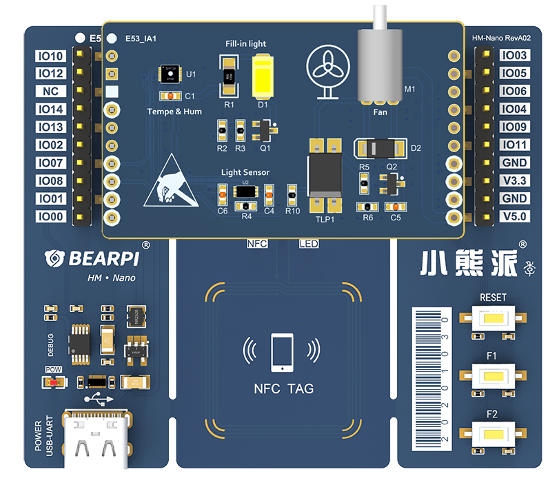 BearPi-HM_Nano开发板传感器驱动开发——E53_IA1读取温度 、湿度-开源基础软件社区