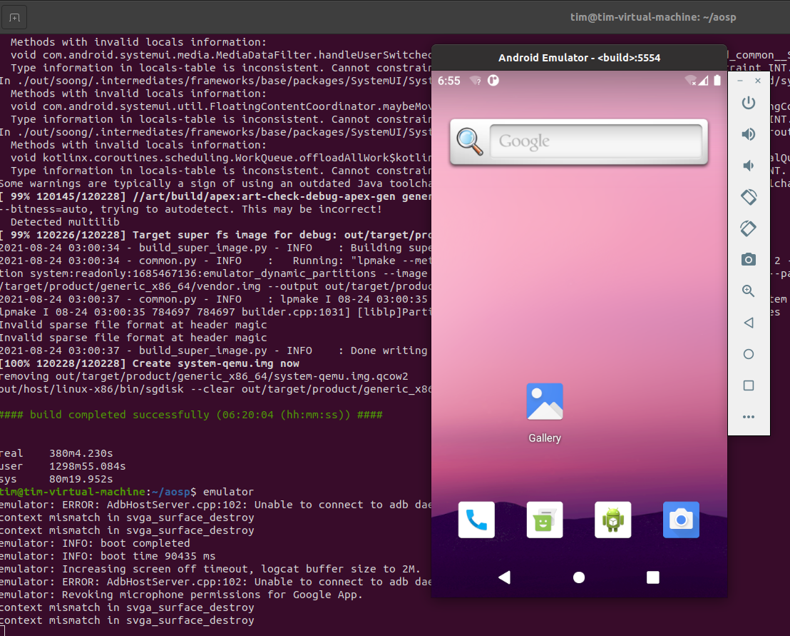通过Ubuntu20.04虚拟机编译AOSP11-开源基础软件社区