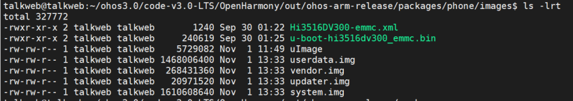 HiTool烧录Hi3516DV300升级openHarmony3.0-开源基础软件社区